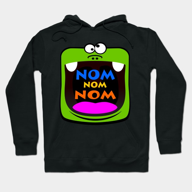 Nom Nom Nom Hoodie by DavesTees